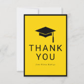 Elegant Afstuderen Bedankt Kaart voor goede vriend Notitiekaartje (Voorkant)