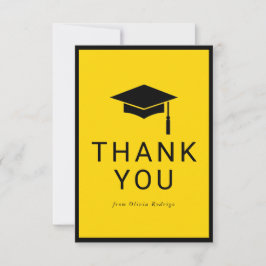 Elegant Afstuderen Bedankt Kaart voor goede vriend Notitiekaartje