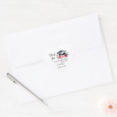 Elegant Afstuderen Bedankt Sticker - Zwart Pet (Envelop)