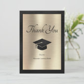 Elegant Afstuderen Bedankt voor het script Black G (Staand voorkant)