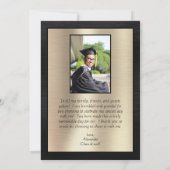 Elegant Afstuderen Bedankt voor het script Black G (Achterkant)