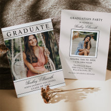 Elegant Afstuderen Beige Photo Afstuderen