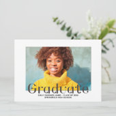 Elegant Afstuderen Bekendmaking van foto's Aankondiging (Staand voorkant)