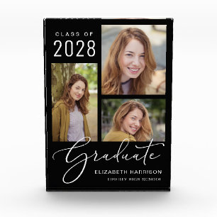 Elegant Afstuderen Black Fotoblokken
