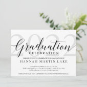 Elegant Afstuderen Celebration Invitation Aankondiging (Staand voorkant)