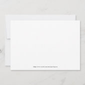 Elegant Afstuderen Celebration Invitation Aankondiging (Achterkant)