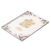 Elegant Afstuderen Class Jaar Floral Inspirerend Notitieboek (Linkerzijde)