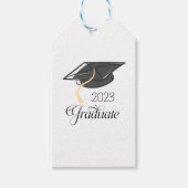 Elegant Afstuderen Class of Graduation Cap Script Cadeaulabel (Voorkant)