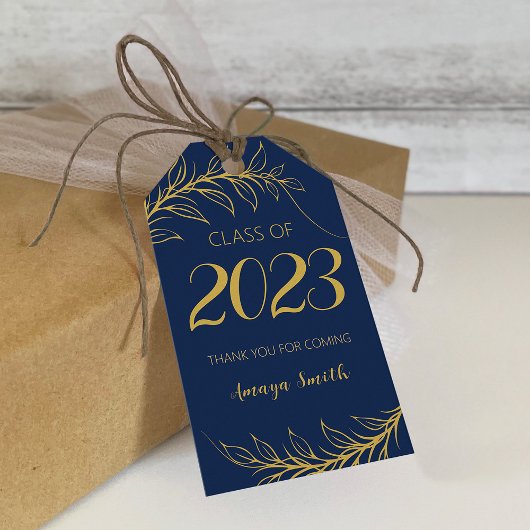 Elegant Afstuderen Dank je cadeau Labels Cadeaulabel