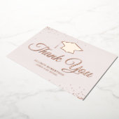 elegant afstuderen dank je creditcard folie uitnodiging (Gedraaid)