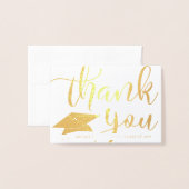 Elegant Afstuderen Dank u de Kaart van de Folie va (Voorkant met envelop)