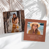 Elegant Afstuderen de Foto van het Manuscript Terr Notitiekaartje