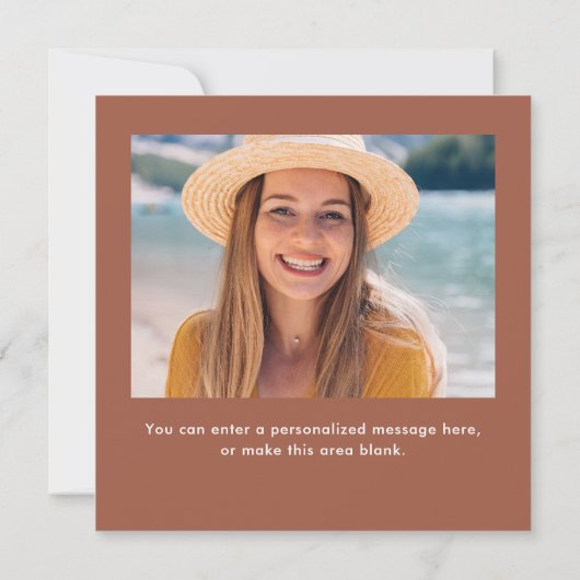 Elegant Afstuderen de Foto van het Manuscript Terr Notitiekaartje (Achterkant)