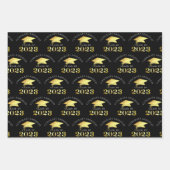 Elegant Afstuderen Faux Gold Foil Aangepaste kleur Inpakpapier Vel (Voorkant 3)