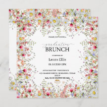 Elegant afstuderen floral brunch