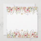 Elegant afstuderen floral brunch kaart (Achterkant)