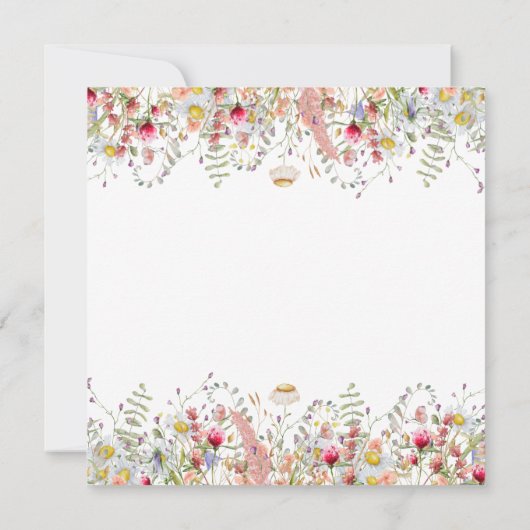 Elegant afstuderen floral brunch kaart (Achterkant)