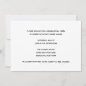 Elegant Afstuderen Foto 2023 Black Graduation Part Kaart (Achterkant)