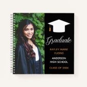 Elegant Afstuderen Fotograaf Afstuderen Gast Notitieboek (Voorkant)