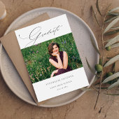 Elegant Afstuderen Fotoklasse van aankondiging