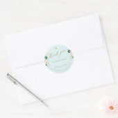 Elegant afstuderen gouden afstuderen dank u ronde sticker (Envelop)