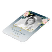 Elegant afstuderen gouden afstuderen met foto's in magneet (Linkerzijde)