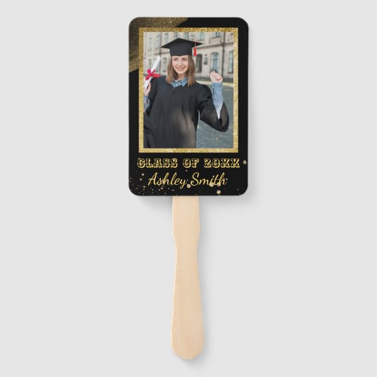 elegant Afstuderen Hand Fan Handwaaier (Achterkant)