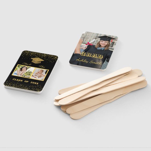 elegant Afstuderen Hand Fan Handwaaier (Niet-gemonteerd)