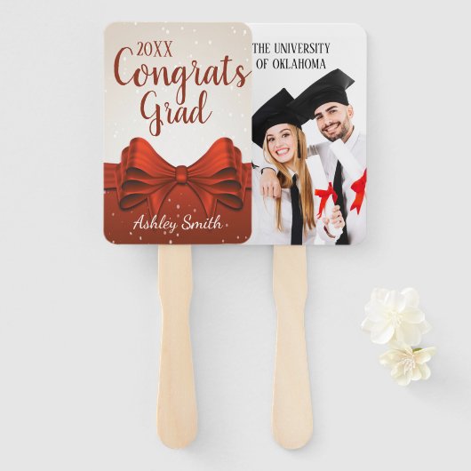 elegant Afstuderen Hand Fan Handwaaier (Voorkant en achterkant)
