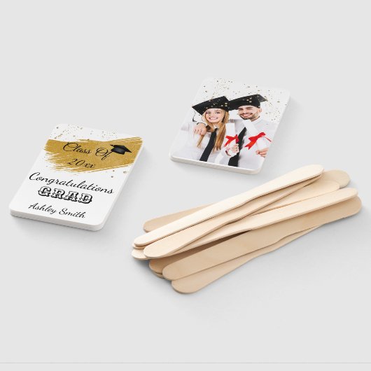 elegant Afstuderen Hand Fan Handwaaier (Niet-gemonteerd)