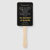 elegant Afstuderen Hand Fan Handwaaier (Achterkant)