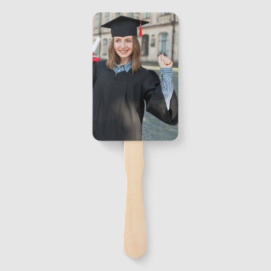 elegant Afstuderen Hand Fan Handwaaier (Achterkant)