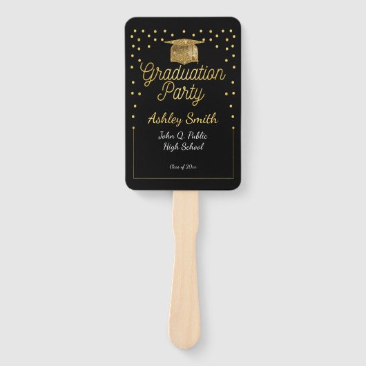 elegant Afstuderen Hand Fan Handwaaier (Voorkant)