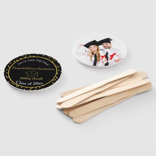 elegant Afstuderen Handwaaier (Niet-gemonteerd)