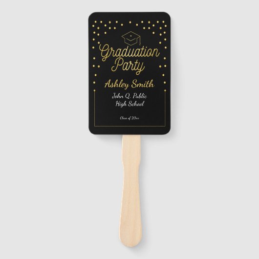 elegant Afstuderen Handwaaier (Voorkant)