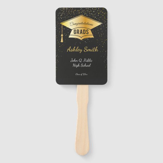 elegant Afstuderen Handwaaier (Voorkant)