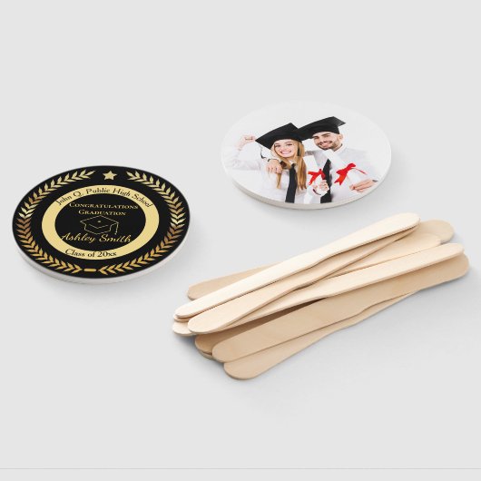 elegant Afstuderen Handwaaier (Niet-gemonteerd)