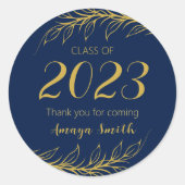 Elegant Afstuderen Hartelijk dank voor uw Sticker (Voorkant)