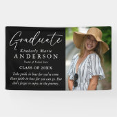 Elegant Afstuderen het Afstuderen van de Foto & va Spandoek (Horizontaal)