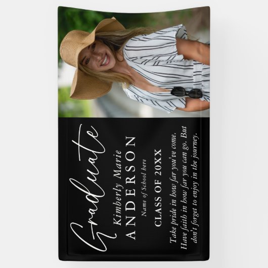 Elegant Afstuderen het Afstuderen van de Foto & va Spandoek (Verticaal)