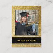 elegant Afstuderen Informatiekaartje (Achterkant)