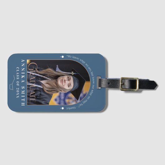 Elegant Afstuderen Inspirerend avontuur Bagagelabel (Voorkant (horizontaal))