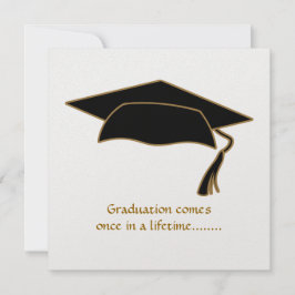 Elegant Afstuderen Invitation Kaart