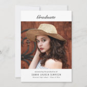 Elegant afstuderen kaart (Voorkant)