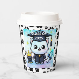 Elegant Afstuderen Kat Papieren Bekers