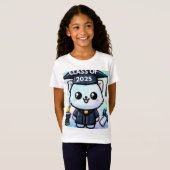 Elegant Afstuderen Kat T-shirt (Voorkant volledig)