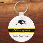 Elegant Afstuderen Key Ring - Klasse van 2010 Sleutelhanger (Voorkant)
