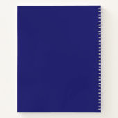 Elegant Afstuderen Klasse 2022 Blauw gastboek Notitieboek (Achterkant)