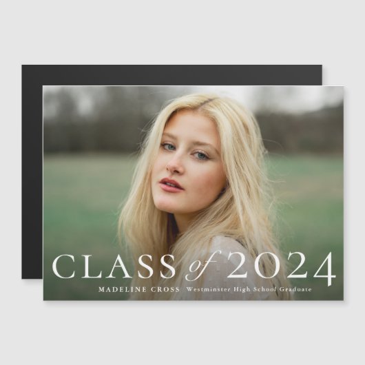 Elegant afstuderen klasse foto Afstuderen (Voorkant / Achterkant)