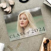 Elegant afstuderen klasse foto Afstuderen Kaart